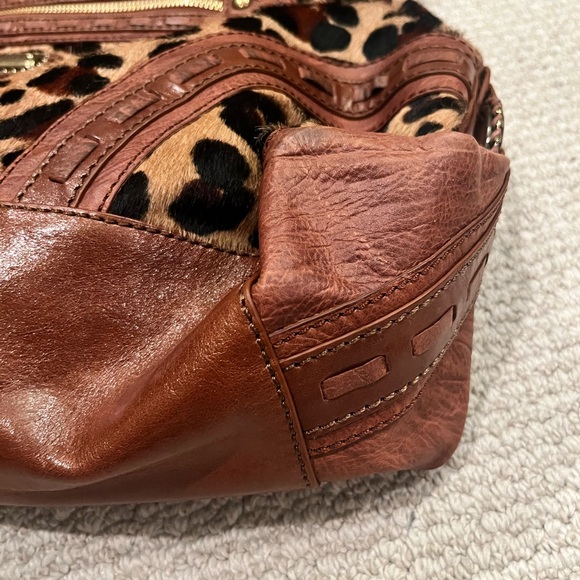 Isabella Fiore Leopard Ponyhair Hot Trot XL Hobo - Picture 7 of 7